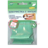 Доктор стив зубочистки с нитью №30 ментол