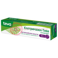 Клотримазол-тева крем для наружного применения 1% 30г