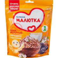 Малютка каша гречка + чернослив мол. 220г. 4 + мес.