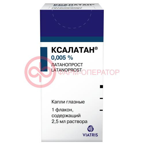 Ксалатан капли глазные 0,005% 2,5мл №1 Ксалатан капли глазные 0,005% 2,5мл №1