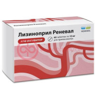 Лизиноприл реневал таблетки 10мг №60