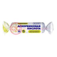 Биофорте аскорбиновая к-та солнышко таблетки №10 с сахаром и глюкозой дыня