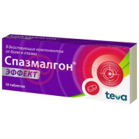 Спазмалгон эффект таблетки покрытые пленочной оболочкой №10