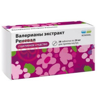 Валерианы экстракт реневал таблетки покрытые пленочной оболочкой 20мг №28