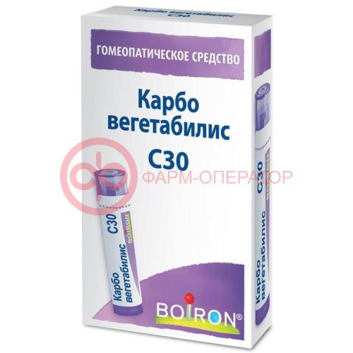 Карбо вегетабилис с30 гранулы гомеопатические 4г монокомп препар минер-химич происх Карбо вегетабилис с30 гранулы гомеопатические 4г монокомп препар минер-химич происх