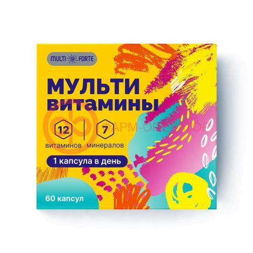 Биофорте мультивитамины капсулы №60 витамины и минералы д/взр Биофорте мультивитамины капсулы №60 витамины и минералы д/взр
