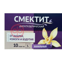Смектит диоктаэдрический порошок для приготовления суспензии для приема внутрь 3г №10 ваниль