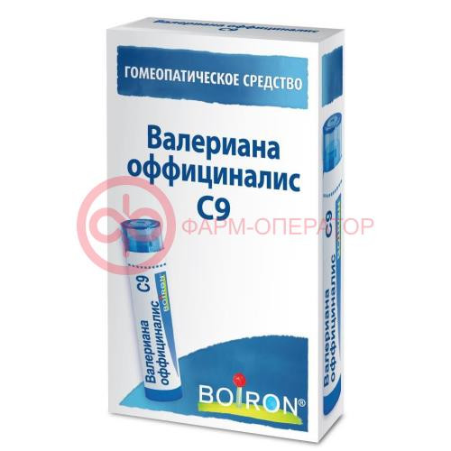 Валериана оффициналис с9 гранулы гомеопатические 4г монокомп препар растит происх