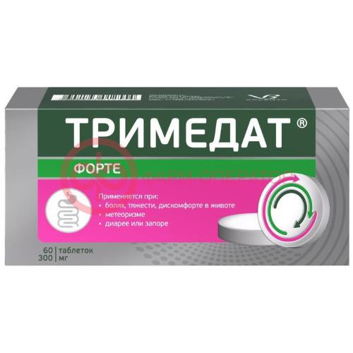 Тримедат форте таблетки пролонгированного действия покрытые пленочной оболочкой 300мг №60