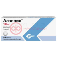Алзепил таблетки покрытые пленочной оболочкой 10мг №56