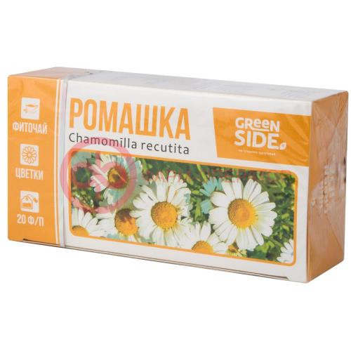 Фиточай ромашка цветки 1,5г. №20 пак. (бад) /грин сайд/ Фиточай ромашка цветки 1,5г. №20 пак. (бад) /грин сайд/