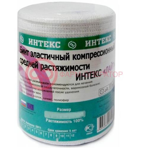 Интекс лайт бинт эластичный компрессионный ср 8смх1м Интекс лайт бинт эластичный компрессионный ср 8смх1м