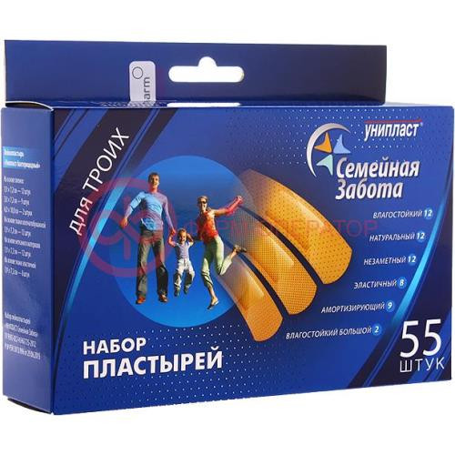 Унипласт пластырь №55 семейная забота набор универс Унипласт пластырь №55 семейная забота набор универс