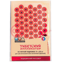 Иппликатор кузнецова тибетский 17х28 красн. мяг. подл. /кортин/