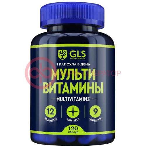 Джи эл эс мультивитамины 12 + 9 капсулы 420мг №120 Джи эл эс мультивитамины 12 + 9 капсулы 420мг №120