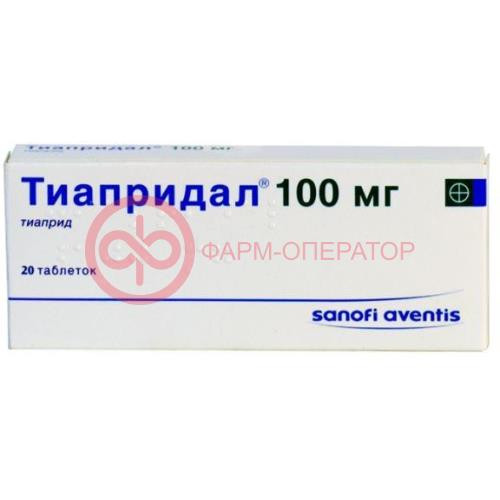 ТИАПРИДАЛ ТАБ. 100МГ №20