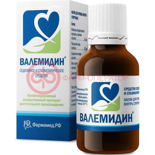 Валемидин капли для приема внутрь спиртовые 25мл Валемидин капли для приема внутрь спиртовые 25мл
