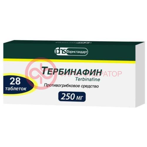 Тербинафин таблетки 250мг №28 Тербинафин таблетки 250мг №28