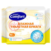 Смарт комфорт туалетная бумага влажная №42 ромашка