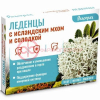 Радоград леденцы №10 с исландским мхом и солодкой со вкусом ментол и эвкалипт