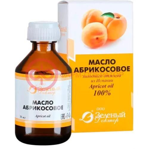 Масло абрикоса косм. 50мл. /зеленый доктор/