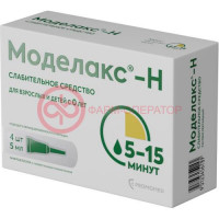 Моделакс-н раствор ректальный 5мл №4