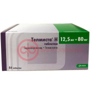 Телмиста н таблетки 12,5мг + 80мг №84