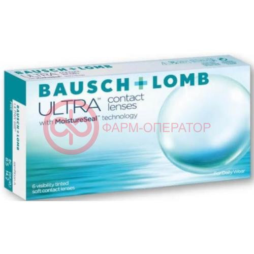БАУШ ЭНД ЛОМБ УЛЬТРА ЛИНЗЫ КОНТАКТНЫЕ N6 WITH MOISTURESEAL TECHNOLOGY (1 МЕСЯЦ) D 14,2 КР 8,5 РЕФРАКЦИЯ -2,25  [BAUSCH&LOMB ULTRA]