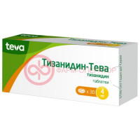 Тизанидин-тева таблетки 4мг №30