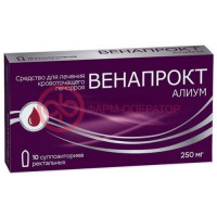 Венапрокт алиум суппозитории ректальные 250мг №10