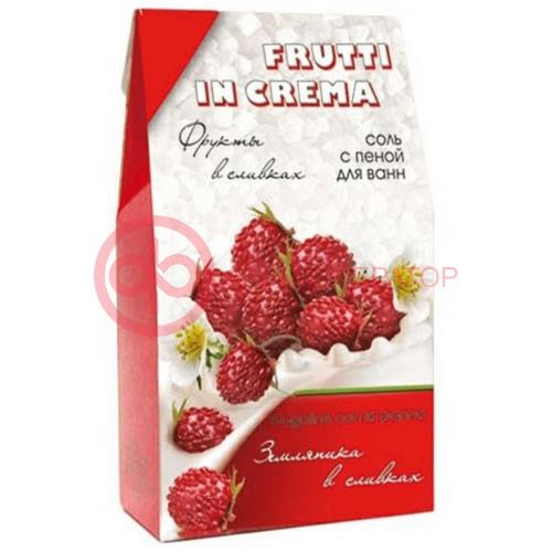 Фрутти ин крема соль-пена для ванн 500г земляника в сливках