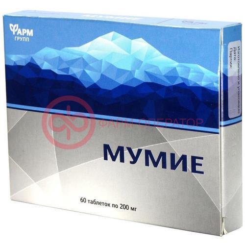 Мумие №60 таб. /фармгрупп/ Мумие №60 таб. /фармгрупп/