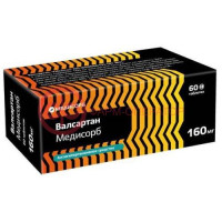 Валсартан медисорб таблетки покрытые пленочной оболочкой 160мг №60