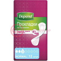 Депенд прокладки урологические №12 д/жен нормал