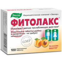 Эвалар фитолакс таблетки жевательные №100 фрукты