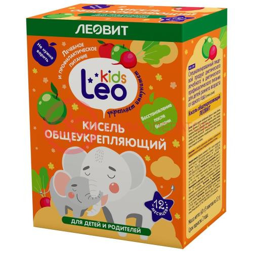 Леовит леокидс кисель 12г №5 общеукрепляющий 12мес +
