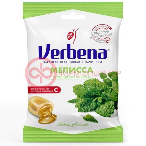 Вербена леденцовая карамель 60г начинка мелисса