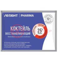 Леовит фарма коктейль 20г белковый восстан клубника