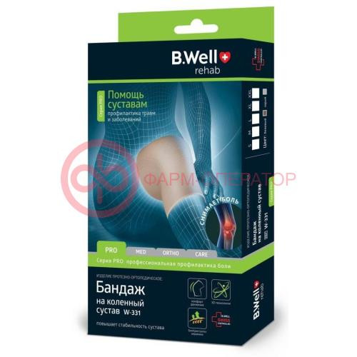 Би велл про бандаж для коленного сустава р xl /арт w-331/ беж
