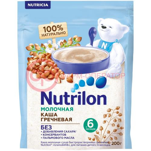 Нутрилон каша молочная 200г гречневая grains&milk Нутрилон каша молочная 200г гречневая grains&milk