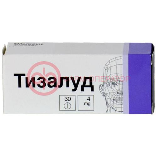 Тизалуд таблетки 4мг №30