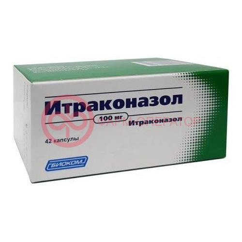Итраконазол-акос капсулы 100мг №42