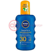 Нивея сан спрей для тела 200мл с/защитный защита и увлажнение spf30 /арт 85402/