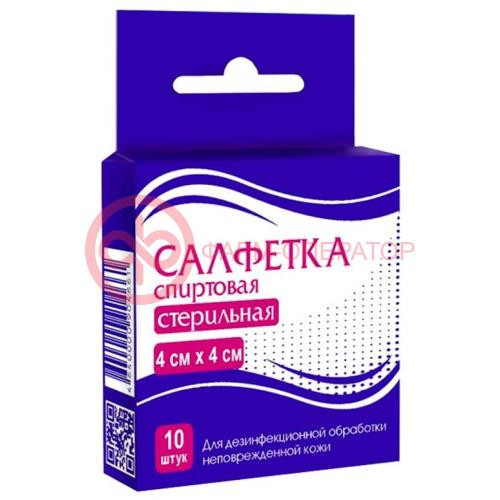 Эверс фарм салфетки спиртовые №10 40х40мм Эверс фарм салфетки спиртовые №10 40х40мм