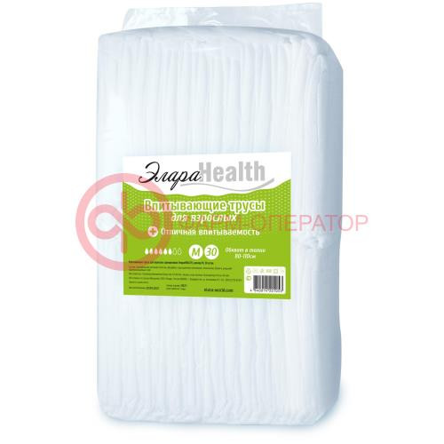 Элараhealth трусики впитывающие №30 д/взр медиум (m) (80-110см) Элараhealth трусики впитывающие №30 д/взр медиум (m) (80-110см)