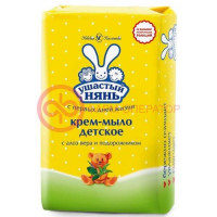 Ушастый нянь крем-мыло 90г детское алоэ вера + подорожник