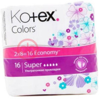 Котекс прокладки колор ультра сетч супер №16 [kotex]