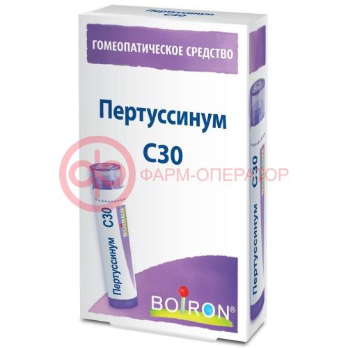 Пертуссинум с30 гранулы гомеопатические 4г монокомп препар животн происх