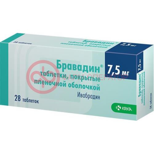 Бравадин таблетки покрытые пленочной оболочкой 7.5мг №28 Бравадин таблетки покрытые пленочной оболочкой 7.5мг №28
