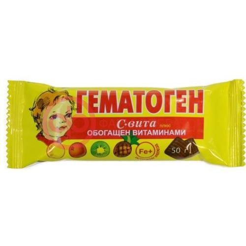 Гематоген плитка 50г с-вита плюс Гематоген плитка 50г с-вита плюс